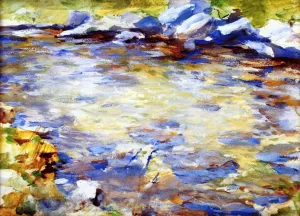 Stream, Purtud by John Singer Sargent - Oil Painting Reproduction