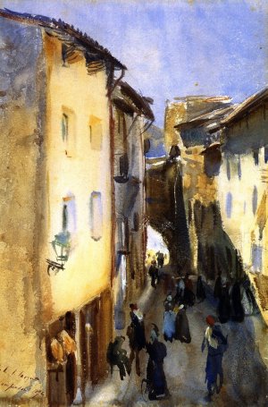 Street at Camprodon, Spain by John Singer Sargent Oil Painting