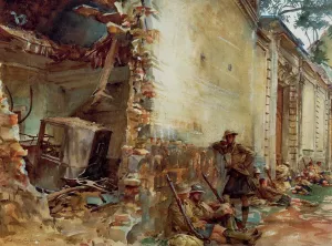 Street in Arras by John Singer Sargent - Oil Painting Reproduction