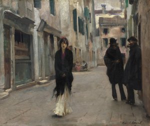 Street in Venice by John Singer Sargent Oil Painting