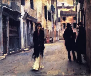 Street in Venice by John Singer Sargent Oil Painting
