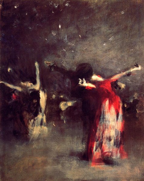 Study for the Spanish Dance
 by John Singer Sargent - Hand-Painted Oil Painting Reproduction