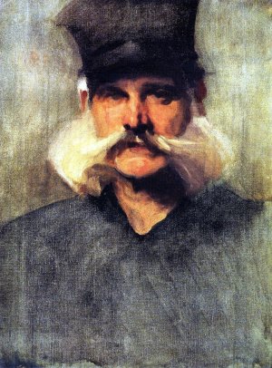 Study of a Man Wearing a Tall Black Hat by John Singer Sargent Oil Painting