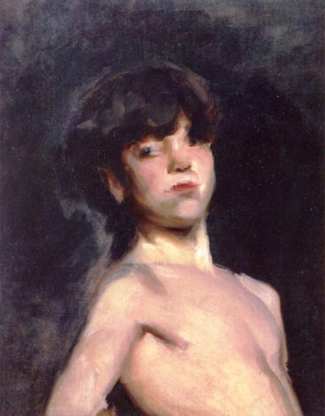 Study of a Nude Boy by John Singer Sargent - Hand-Painted Oil Painting Reproduction