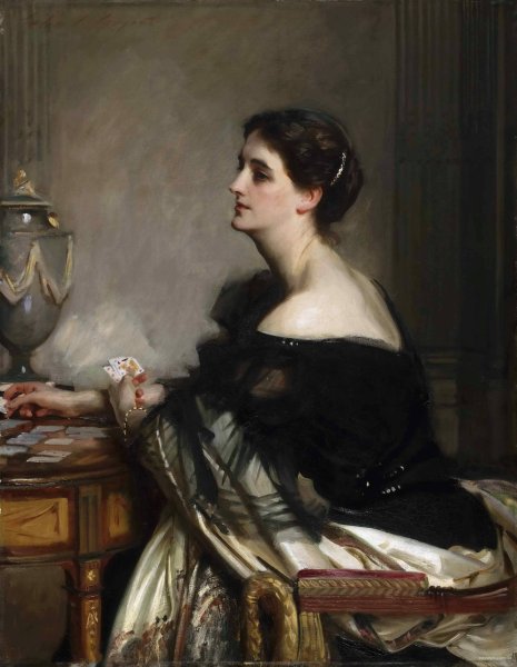 Sybil Frances Grey, later Lady Eden  by John Singer Sargent - Hand-Painted Oil Painting Reproduction