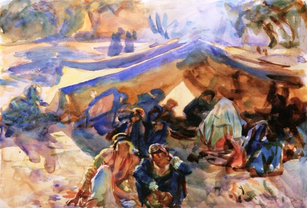 Syrian Gypsies by John Singer Sargent - Hand-Painted Oil Painting Reproduction