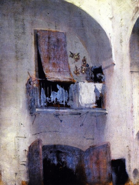 The Balcony by John Singer Sargent - Hand-Painted Oil Painting Reproduction