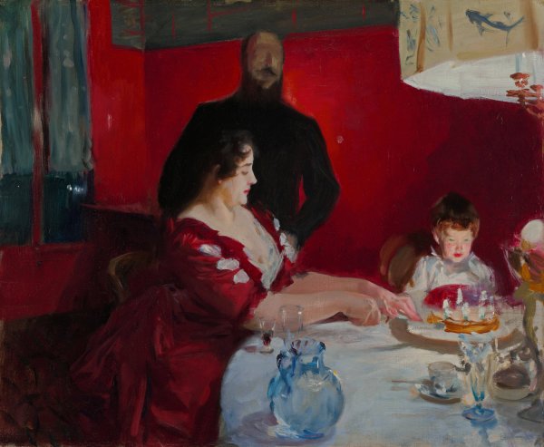 The Birthday Party  by John Singer Sargent - Hand-Painted Oil Painting Reproduction