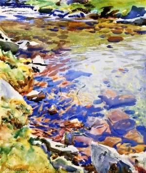 The Brook by John Singer Sargent - Oil Painting Reproduction