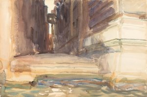 The Calle della Rosa with the Monte di Pieta,Venice by John Singer Sargent Oil Painting
