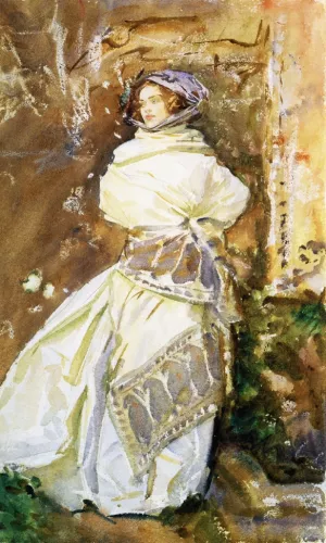 The Cashmere Shawl by John Singer Sargent Oil Painting