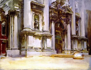 The Church of San Stae, Venice Oil painting by John Singer Sargent