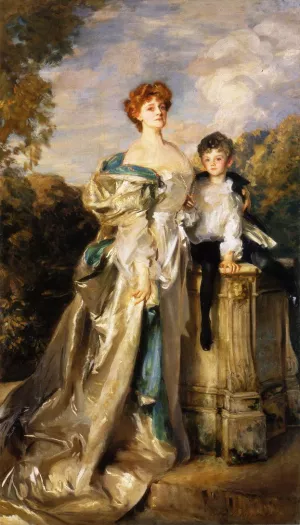 The Countess of Warwick and Her Son by John Singer Sargent Oil Painting