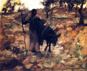 The Flight into Egypt by John Singer Sargent Oil Painting