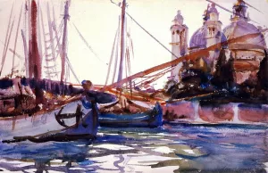 The Giudecca, Venice also known as Santa Maria della Salute, Venice by John Singer Sargent Oil Painting