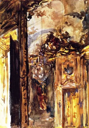 The Golden Room of the Palazzo Cleriri by John Singer Sargent Oil Painting