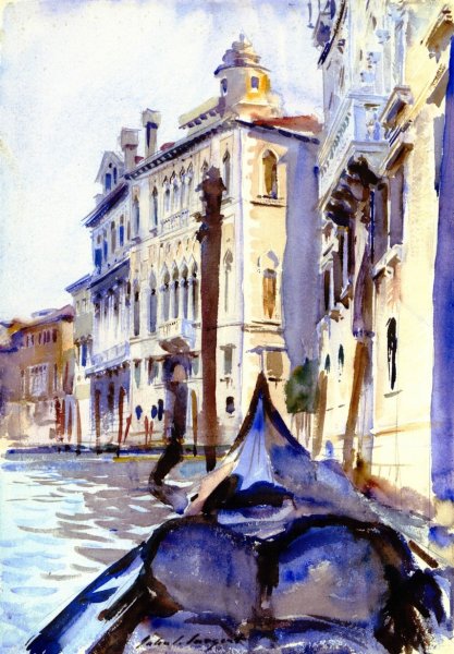 The Grand Canal, Venice III by John Singer Sargent - Hand-Painted Oil Painting Reproduction