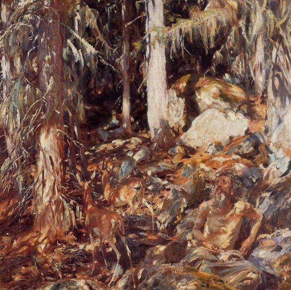 The Hermit by John Singer Sargent - Hand-Painted Oil Painting Reproduction