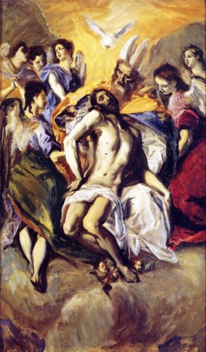 The Holy Trinity, after El Greco