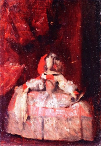 The Infanta Margarita after Velazquez by John Singer Sargent - Hand-Painted Oil Painting Reproduction