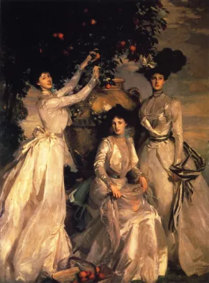 The Ladies Alexandra, Mary and Theo Acheson by John Singer Sargent Oil Painting