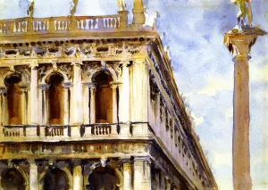 The Libreria, Venice by John Singer Sargent Oil Painting