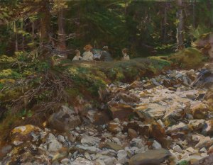 The Master and His Pupils by John Singer Sargent Oil Painting