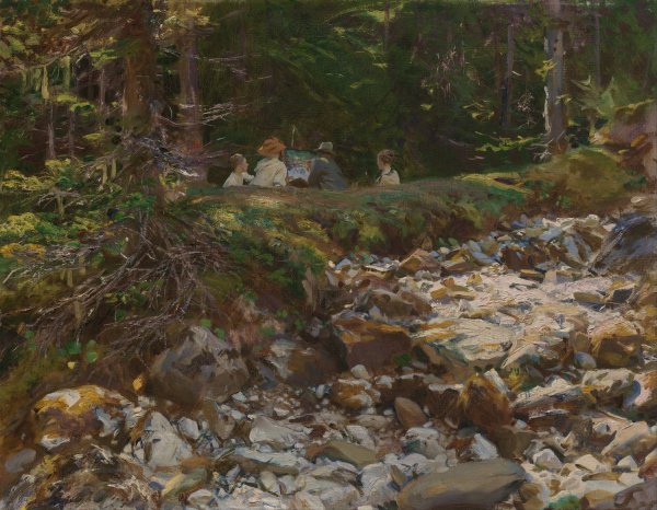 The Master and His Pupils  by John Singer Sargent - Hand-Painted Oil Painting Reproduction