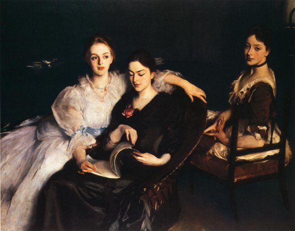 The Misses Vickers by John Singer Sargent - Hand-Painted Oil Painting Reproduction