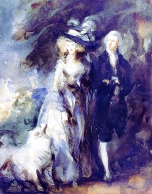 The Morning Walk (after Gainsborough) by John Singer Sargent Oil Painting