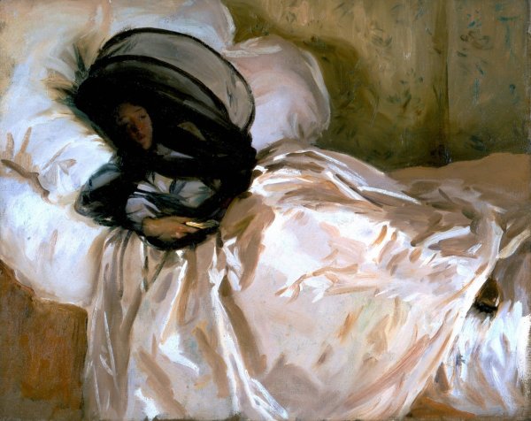 The Mosquito Net by John Singer Sargent - Hand-Painted Oil Painting Reproduction