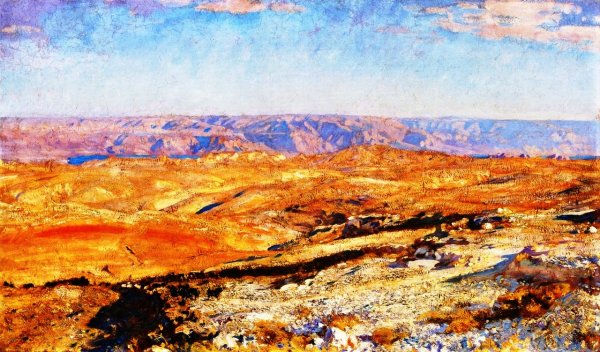 The Mountains of Moah by John Singer Sargent - Hand-Painted Oil Painting Reproduction