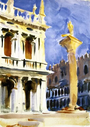 The Piazzetta, Venice by John Singer Sargent Oil Painting