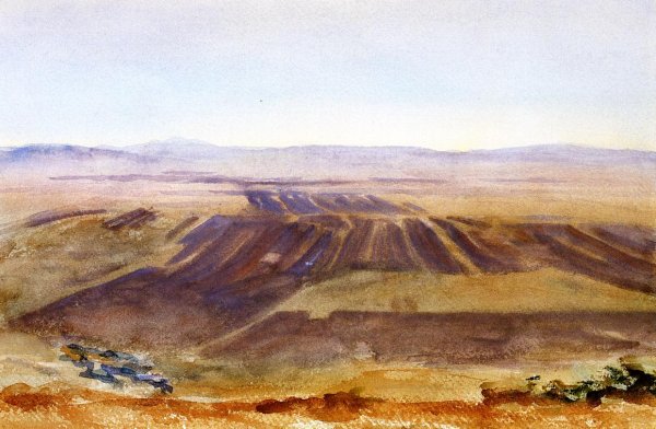 Main Product Photo of The Plains from Nazareth Painting by John Singer Sargent