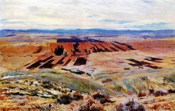 Main Product Photo of The Plains of Esdraelon Painting by John Singer Sargent