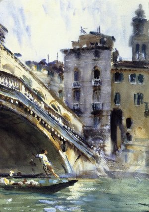 The Rialto: Venice II by John Singer Sargent Oil Painting