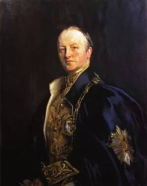 The Right Honourable Earl Curzon of Kedleston George Nathanial Curzon Oil painting by John Singer Sargent