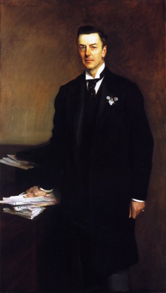The Right Honourable Joseph Chamberlain by John Singer Sargent - Hand-Painted Oil Painting Reproduction