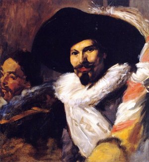 The Standard Bearer from 'The Banquet of the Officers of the St George Civic Guard' (after Frans Hals) by John Singer Sargent Oil Painting