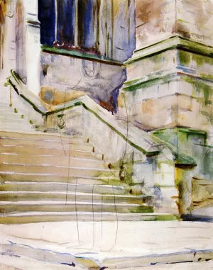The Steps at Eton by John Singer Sargent - Oil Painting Reproduction