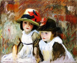 The Village Children Oil painting by John Singer Sargent