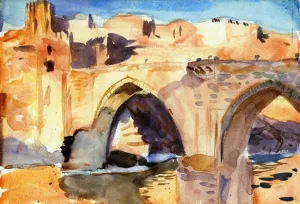 Toledo, Bridge by John Singer Sargent - Oil Painting Reproduction