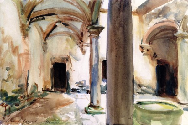 Tomar, Portugal by John Singer Sargent - Hand-Painted Oil Painting Reproduction