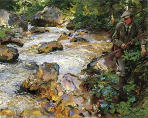 Trout Stream in the Tyrol by John Singer Sargent - Oil Painting Reproduction