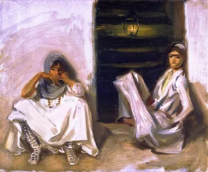 Two Arab Women by John Singer Sargent - Oil Painting Reproduction
