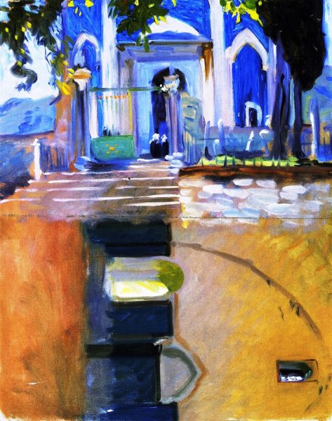 Main Product Photo of Two Architectural Views Painting by John Singer Sargent