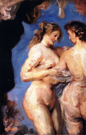 Two Figures from 'The Three Graces' (after Rubens) by John Singer Sargent Oil Painting