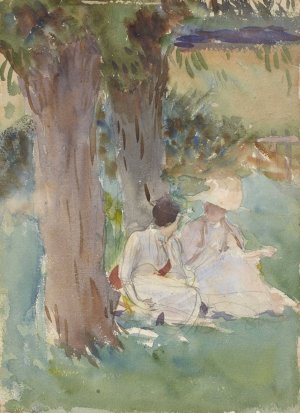 Under The Willows by John Singer Sargent Oil Painting