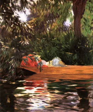 Under the Willows Oil painting by John Singer Sargent