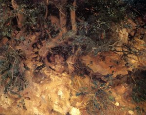 Valdemosa, Majorca: Thistles and Herbage on a Hillside by John Singer Sargent Oil Painting